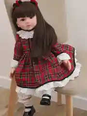 Бордовый кукла реборн мягконабивная