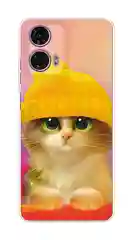 Чехол на Motorola Moto G24 / Моторола Мото G24 прозрачный, с рисунком, защита камеры