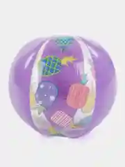 Фиолетовый мяч надувной, пляжный, для игры на воде