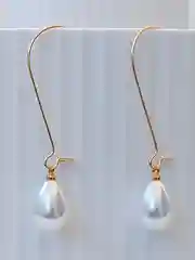 Серьги женские жемчуг капля