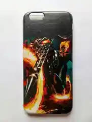 Оранжевый чехол Apple iPhone 6 / 6s силиконовый с принтом