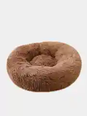 Коричневый лежанка мягкая для кошек и собак