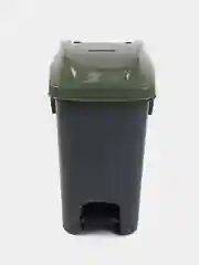 Зелёный хаки мусорный бак с педалью