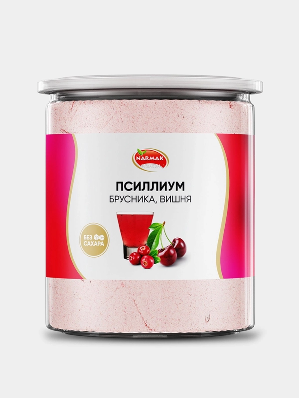 Псиллиум кисель Narmak, со вкусом брусники и вишни, 300 г