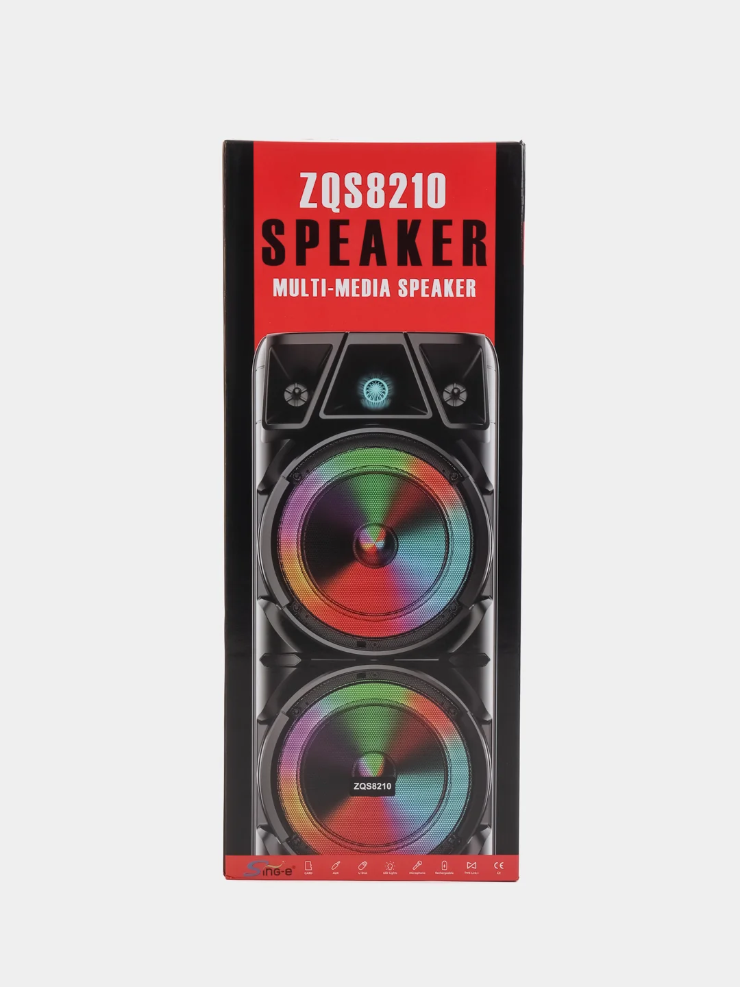 Колонка ZQS 8210, Bluetooth, беспроводная, с микрофоном