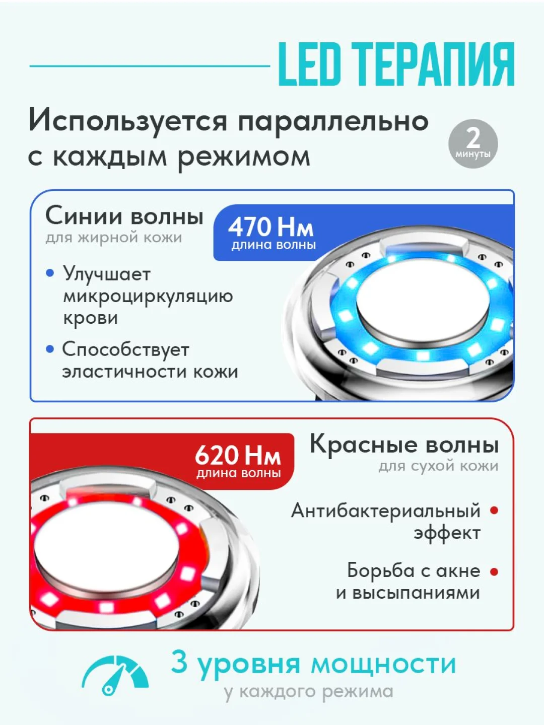 Микротоковый массажер, для лица и тела