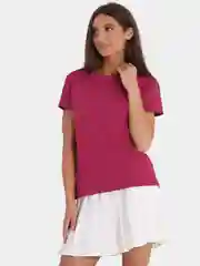 Красный футболка женская, базовая, хлопок