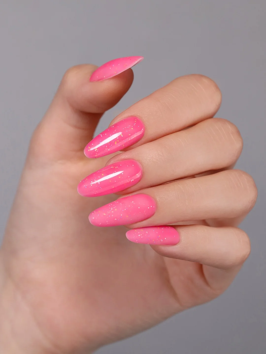 Розовый гель лак Foxy Expert LOLLIPOP светящийся в темноте 8ml