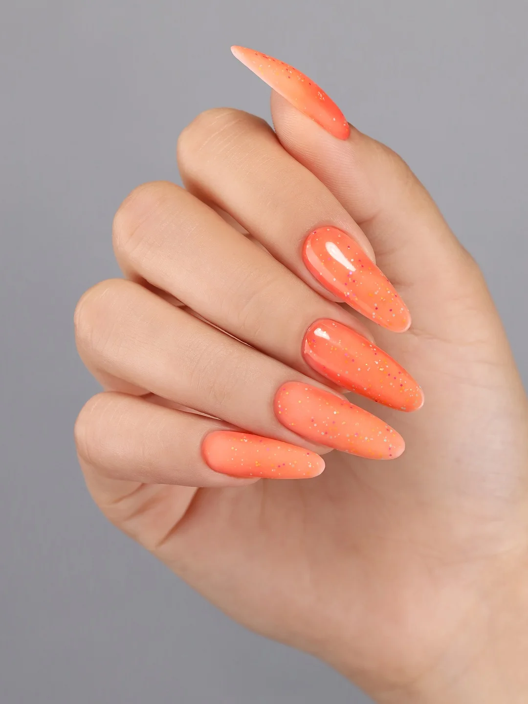 Оранжевый гель лак Foxy Expert LOLLIPOP светящийся в темноте 8ml