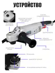 Шлифовальная машина, болгарка Electrolite, УШМ 150/1600, 1600 Вт, 150 мм