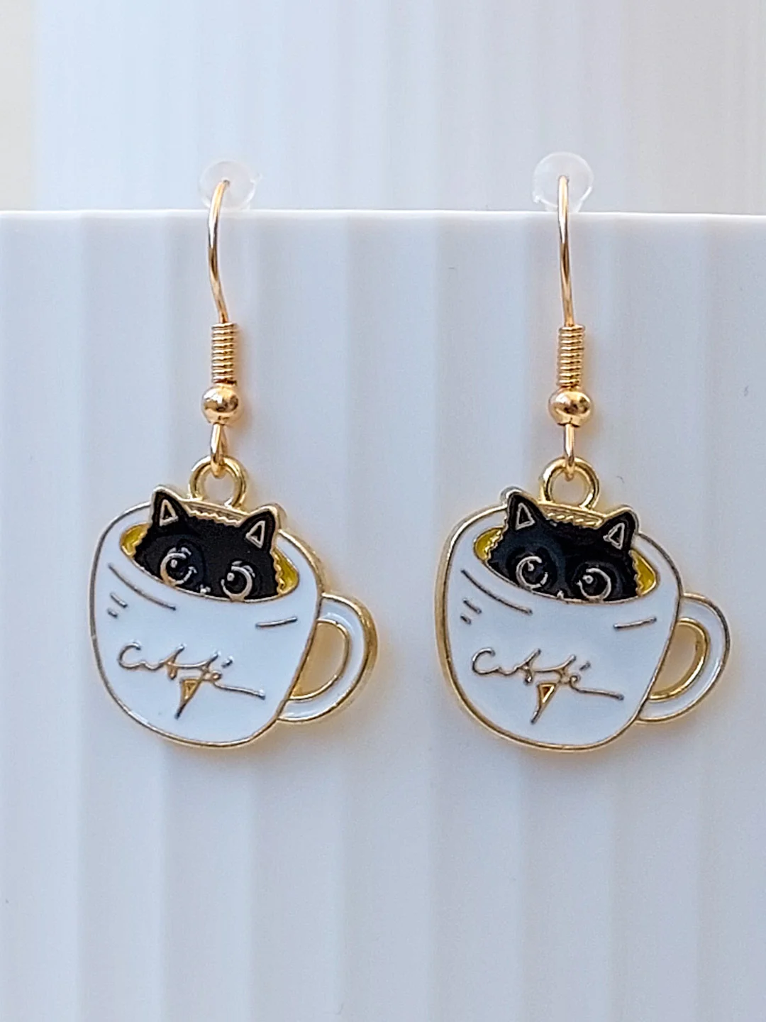 Серьги женские кошка