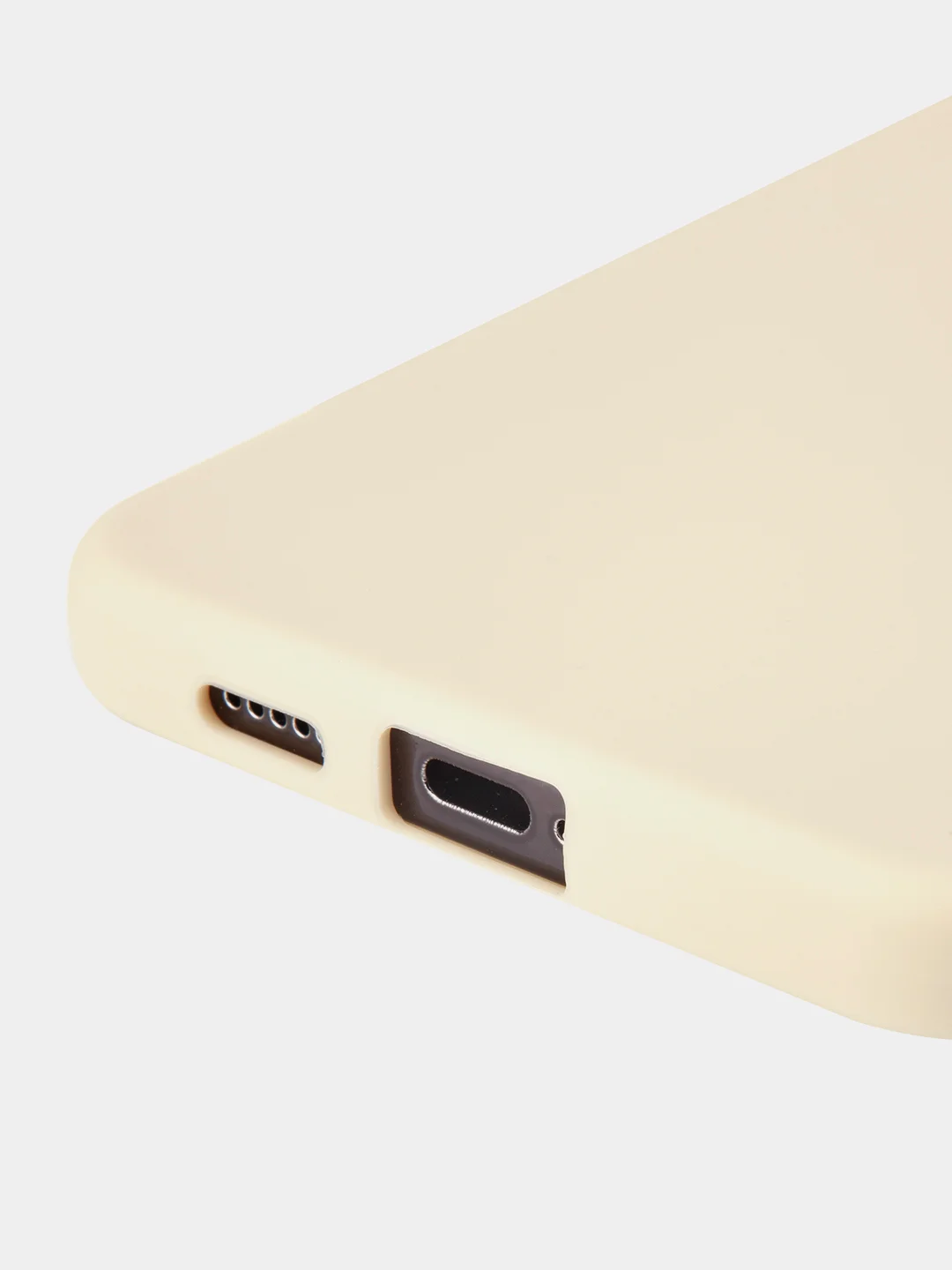 Светло-жёлтый чехол для Samsung Galaxy S24/S24 Plus/S24 Ultra силиконовый BROSCORP матовый / прозрачный