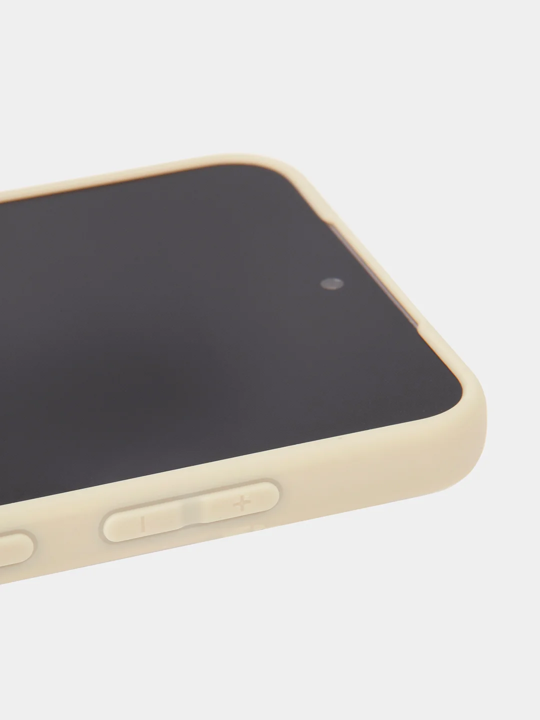 Светло-жёлтый чехол для Samsung Galaxy S24/S24 Plus/S24 Ultra силиконовый BROSCORP матовый / прозрачный