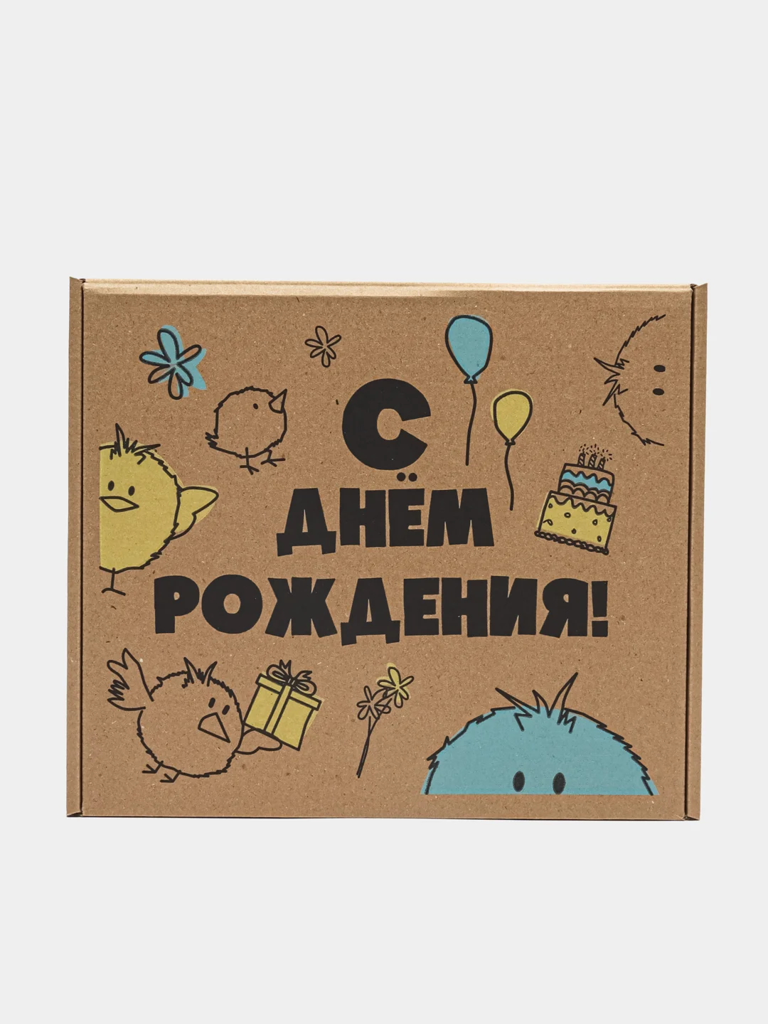 Розовый подарочная коробка для упаковки крафтовая с наполнителем