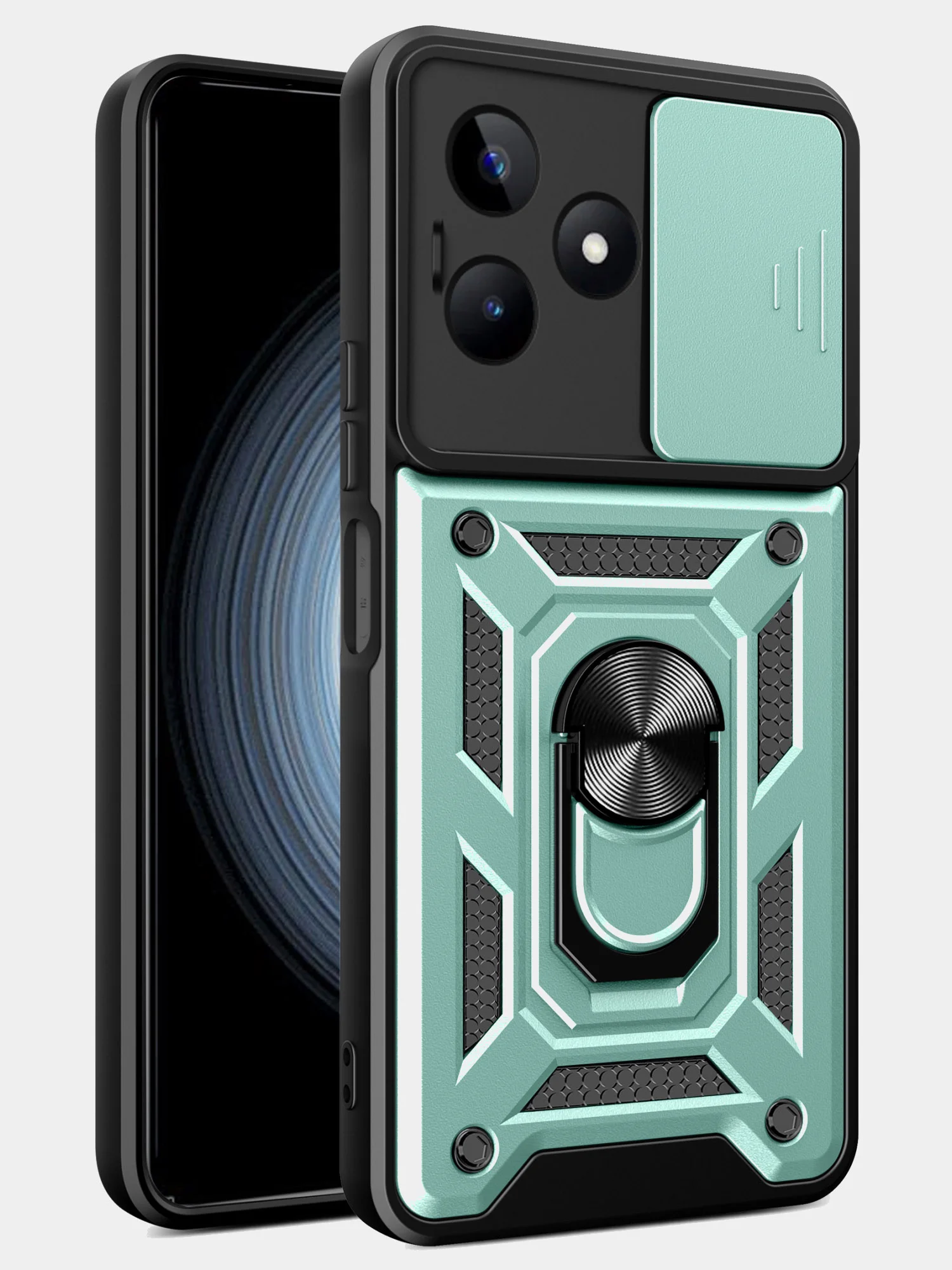 Красный чехол противоударный armors для Realme C51 и Realme C53 и Realme Note 50