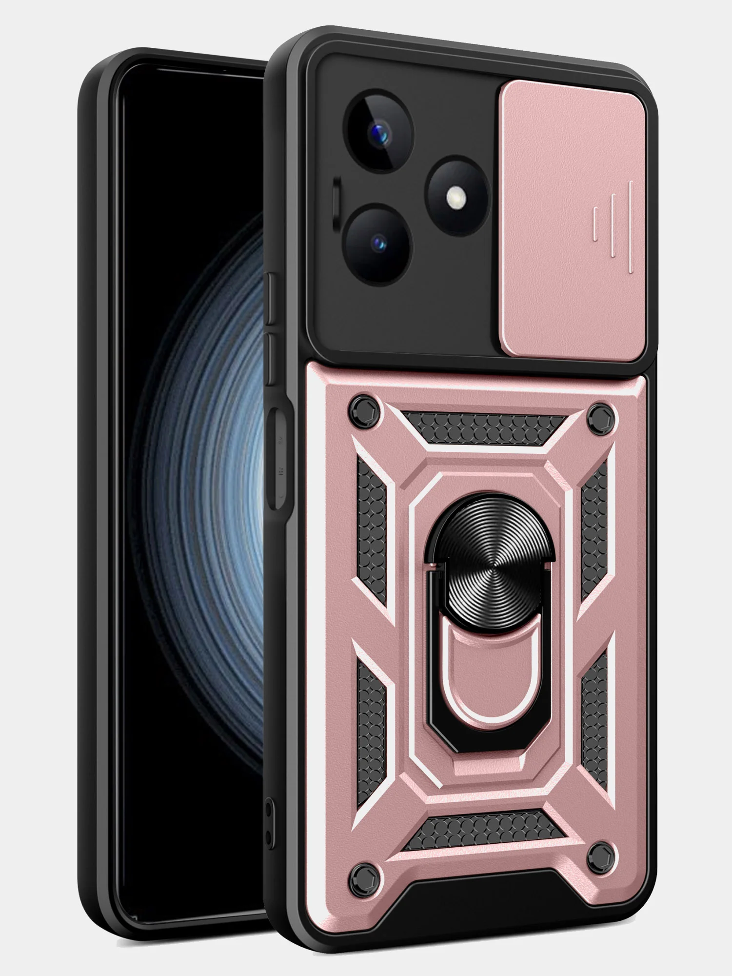 Красный чехол противоударный armors для Realme C51 и Realme C53 и Realme Note 50