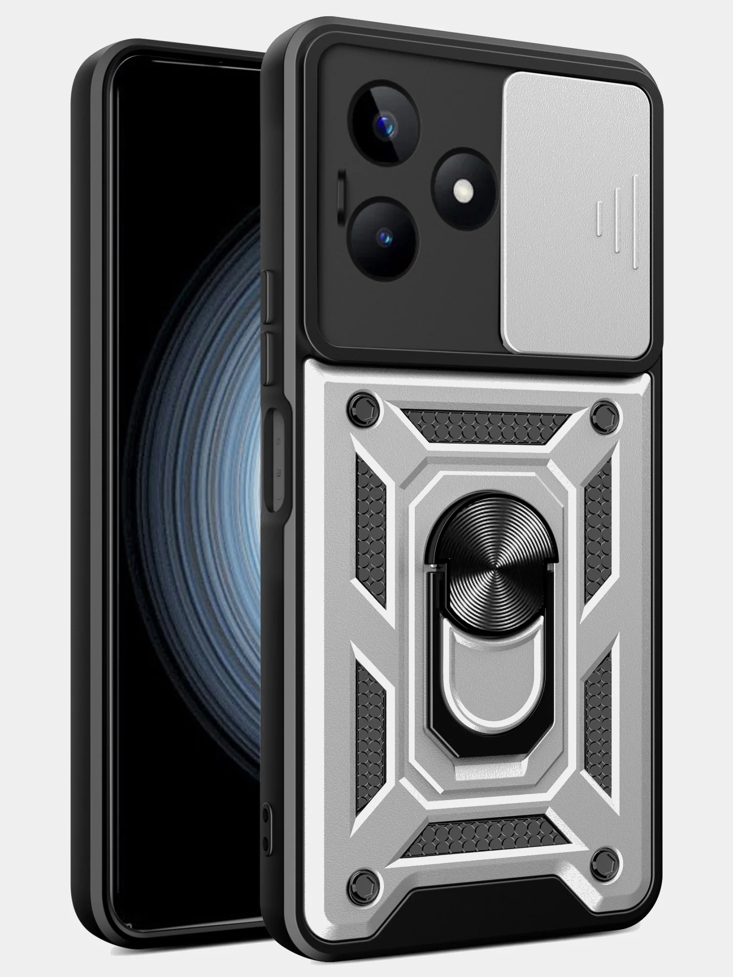 Красный чехол противоударный armors для Realme C51 и Realme C53 и Realme Note 50