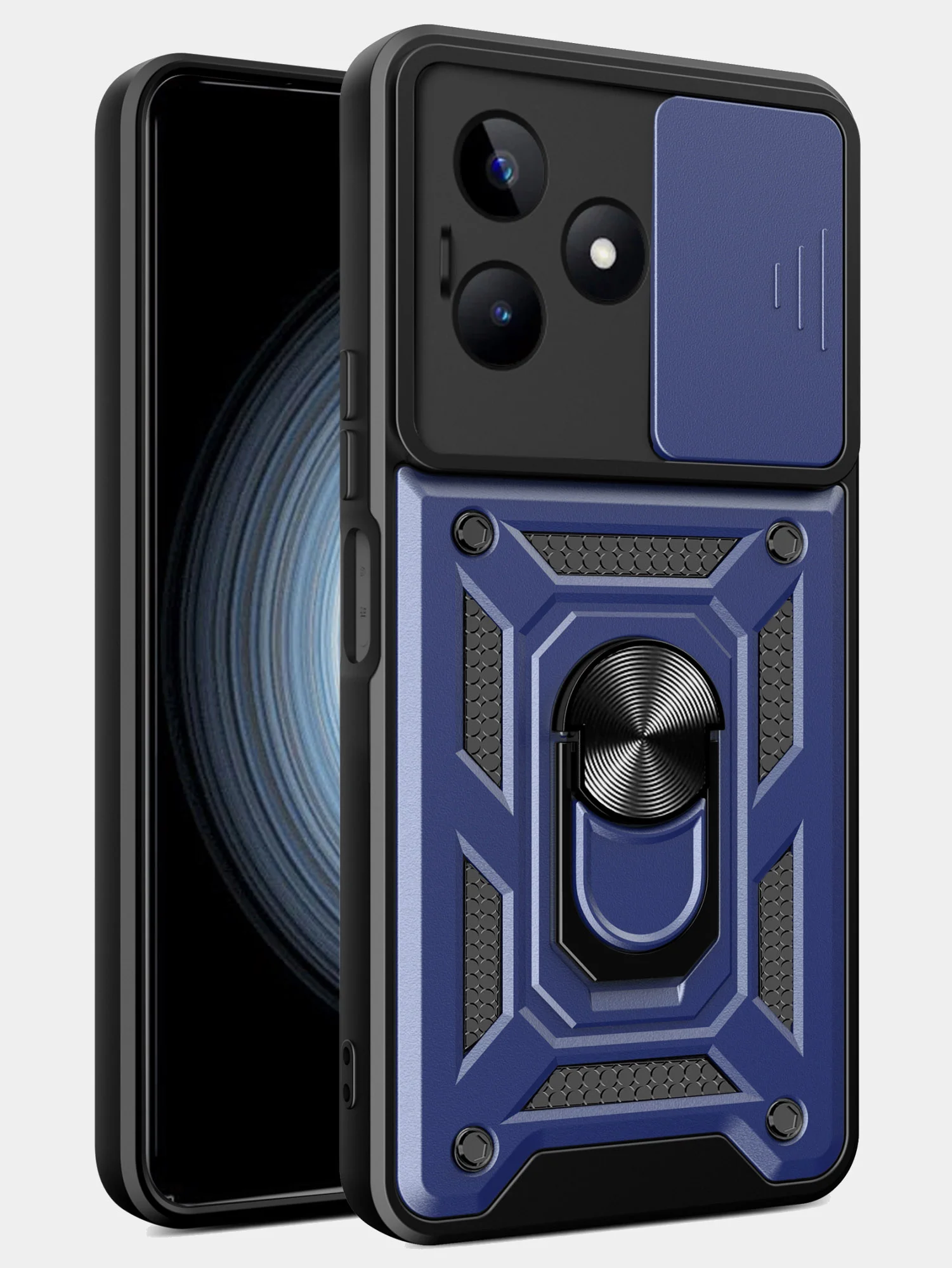 Темно-синий чехол противоударный armors для Realme C51 и Realme C53 и Realme Note 50