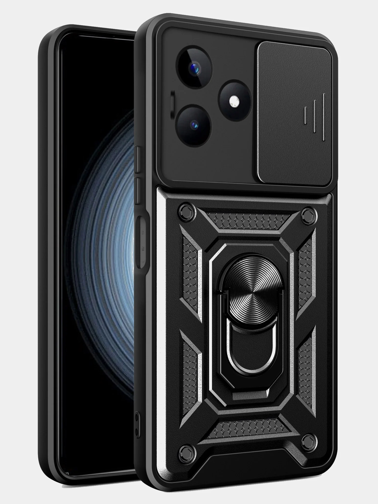 Черный чехол противоударный armors для Realme C51 и Realme C53 и Realme Note 50
