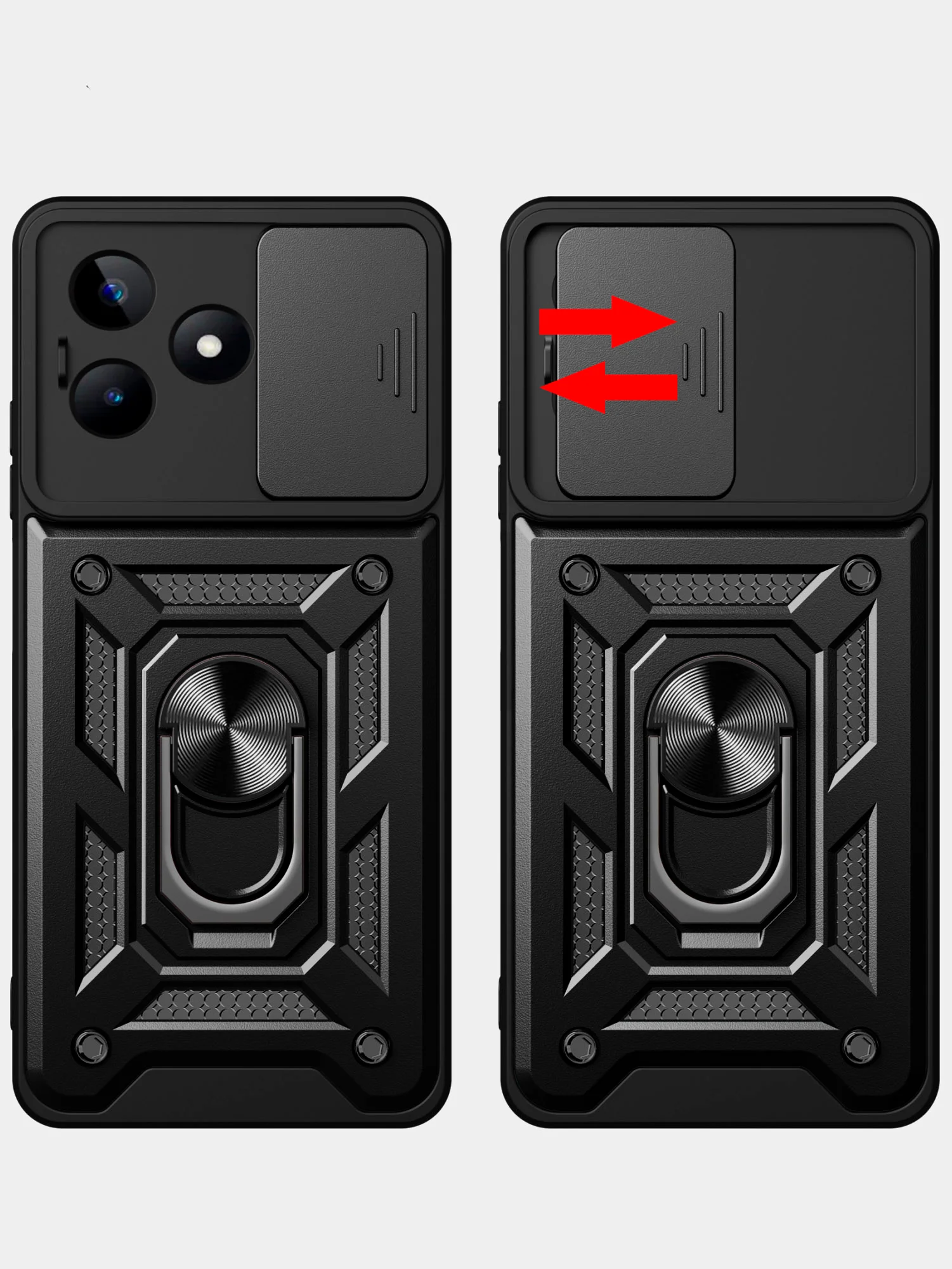 Черный чехол противоударный armors для Realme C51 и Realme C53 и Realme Note 50