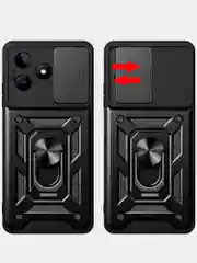 Черный чехол противоударный armors для Realme C51 и Realme C53 и Realme Note 50