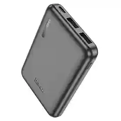 Черный внешний аккумулятор Hoco J115, 2 USB, micro, Type-C, 5000 mAh