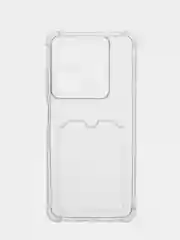 Чехол противоударный Tecno Spark GO 2024 / 20 / 20C, прозрачный, с карманом для карты