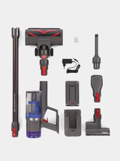Серебряный вертикальный беспроводной пылесос V12S Detect Slim Absolute