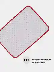 Бордовый коврик для ванной и туалета