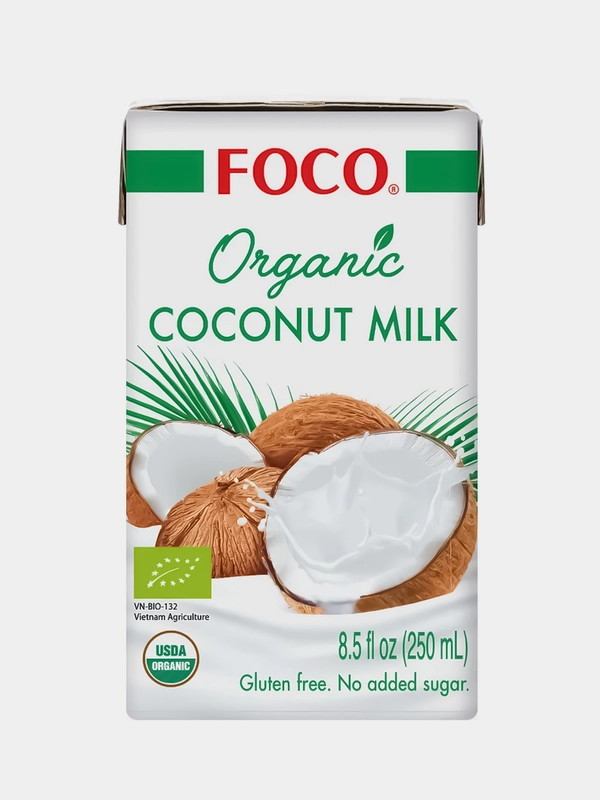 Кокосовое молоко FOCO ORGANIC, 250 мл