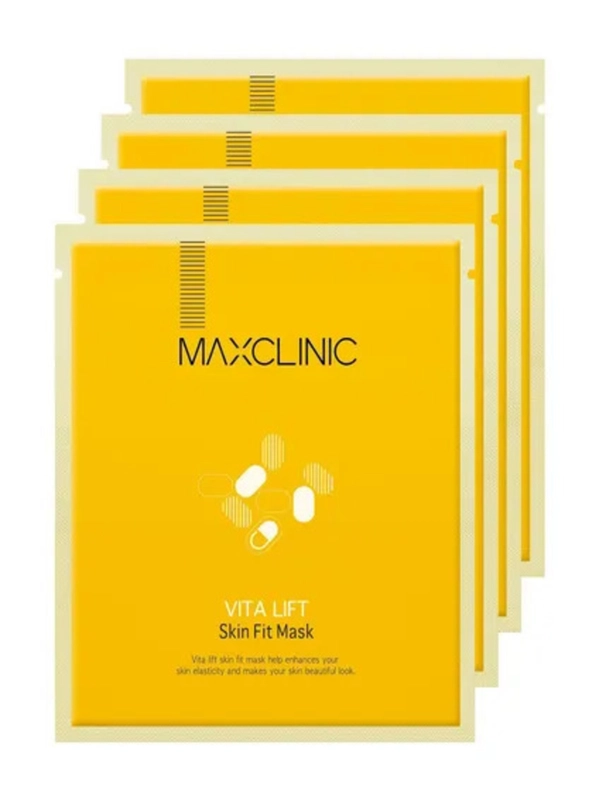MAXCLINIC Vita Lift Skin Fit Mask Маска для лица с витаминами для тонуса кожи, 4х19 мл
