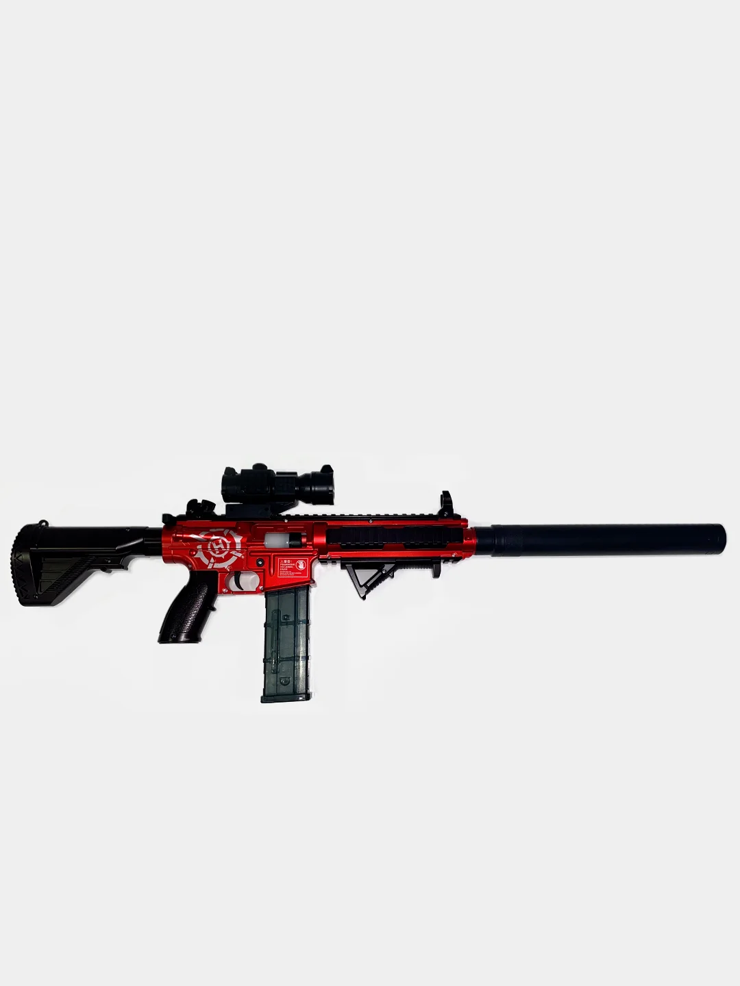 Красный nerf винтовка М416, автоматическая стрельба, вылет гильз