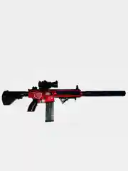 Красный nerf винтовка М416, автоматическая стрельба, вылет гильз