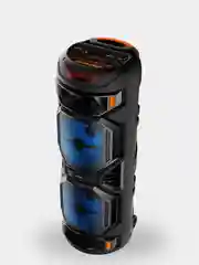 Хром колонка Bluetooth с LED-подсветкой ZQS 40Вт (USB/SD/AUX/FM) + микрофон/пульт
