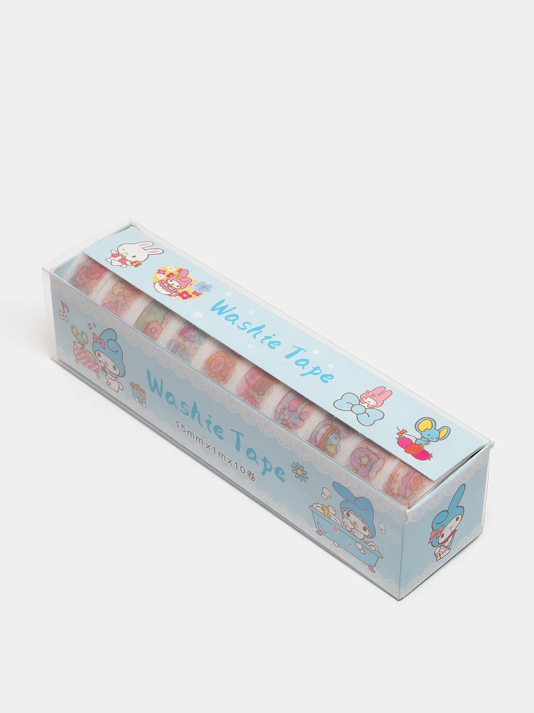 Разноцветный стикерпак, стикеры Hello Kitty, наклейки "Куроми", декоративный скотч для скрапбукинга