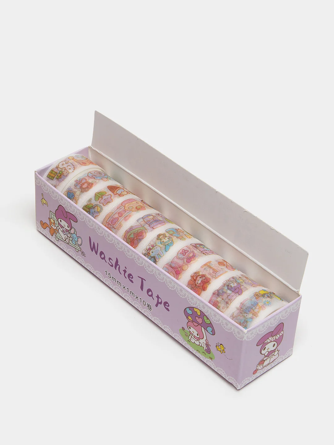 Шоколадный стикерпак, стикеры Hello Kitty, наклейки "Куроми", декоративный скотч для скрапбукинга