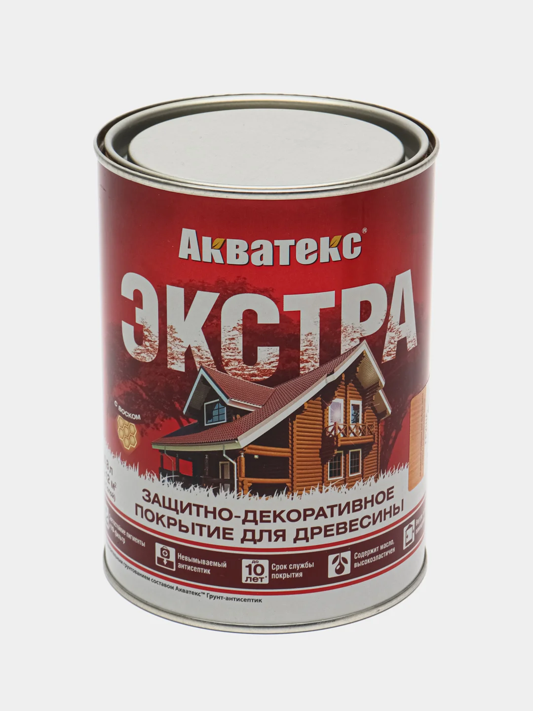 Акватекс Экстра, пропитка по дереву, цвет Груша, 0,8 л
