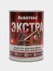 Акватекс Экстра, пропитка по дереву, цвет Красное дерево, 0,8 л