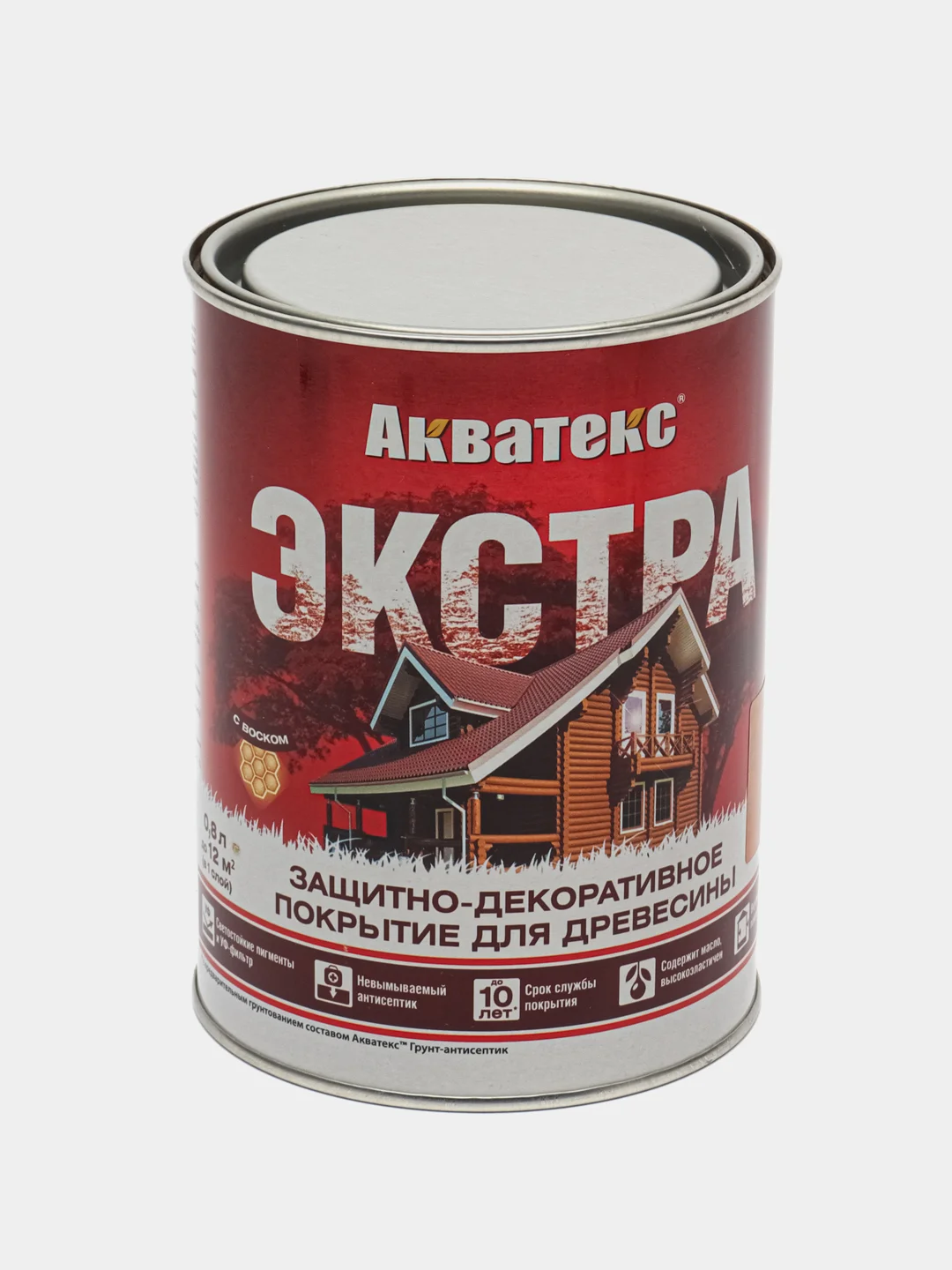 Акватекс Экстра, пропитка по дереву, цвет Калужница, 0,8 л
