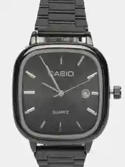Черный наручные часы Casio с кварцевым механизмом, унисекс