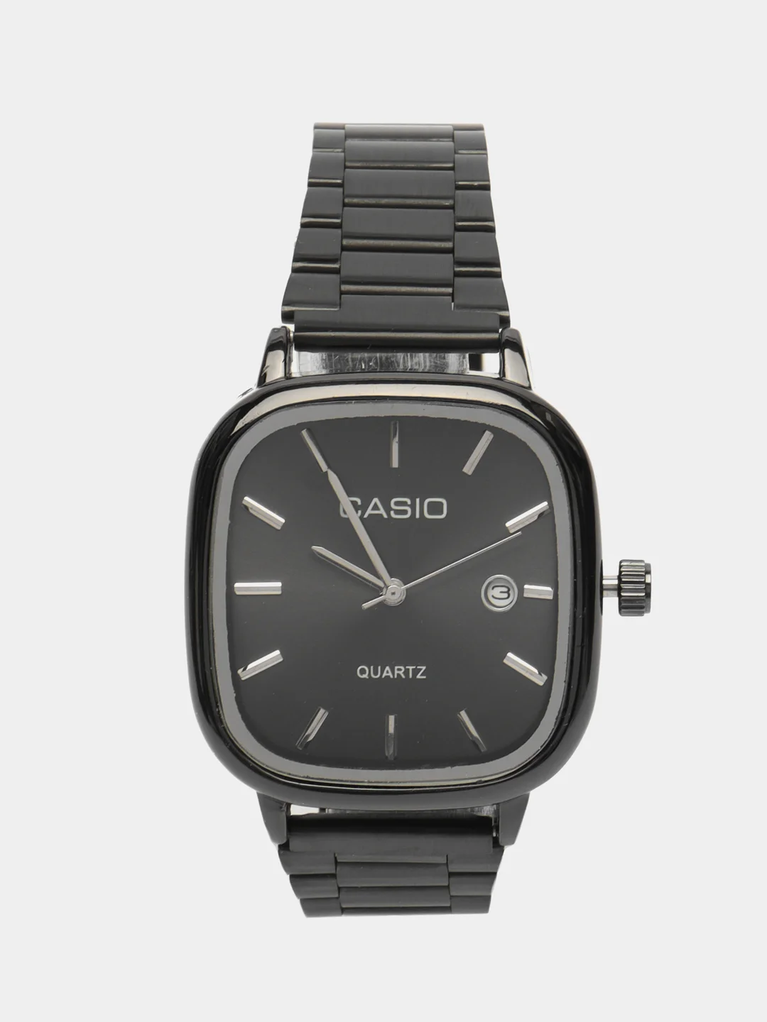 Черный наручные часы Casio с кварцевым механизмом, унисекс