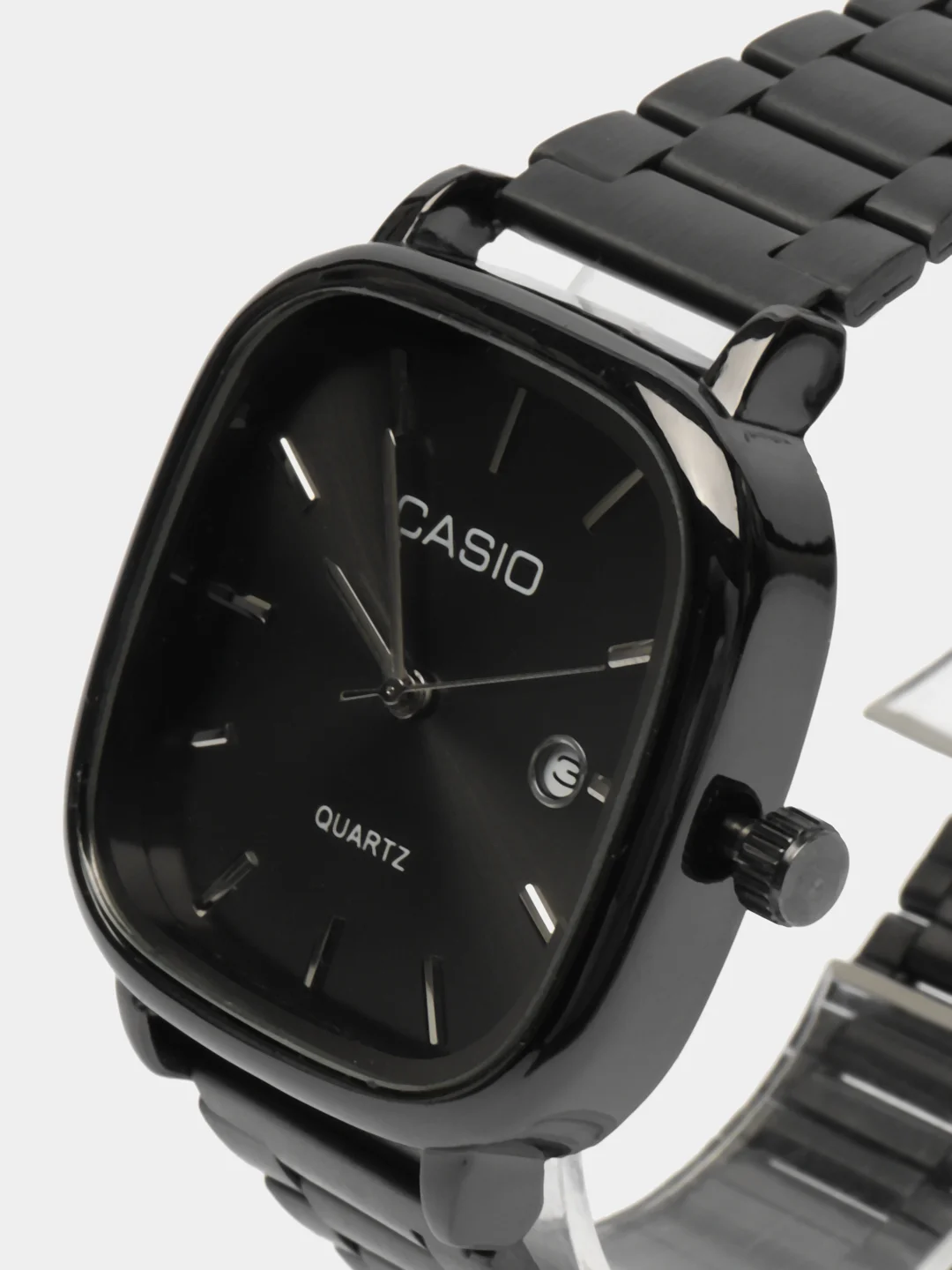 Черный наручные часы Casio с кварцевым механизмом, унисекс