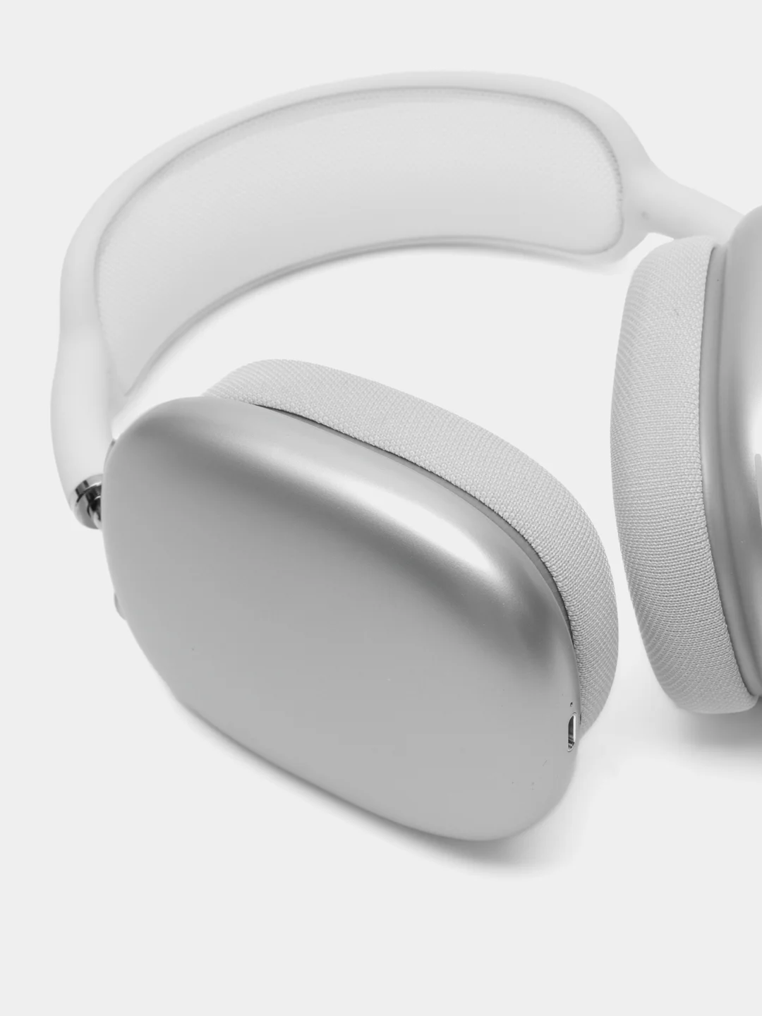 Белый беспроводные наушники AirP Max, анимация при подключении, шумоподавление-прозрачность