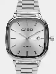 Серебряный наручные часы Casio с кварцевым механизмом, унисекс