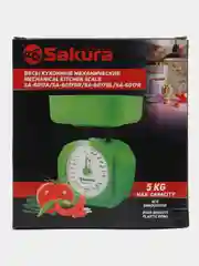 Зеленый весы кухонные SAKURA SA-6017