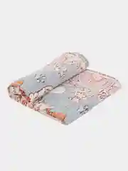Небесно-голубой плед флисовый 180/200 см