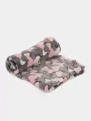 Розовый плед флисовый 180/200 см