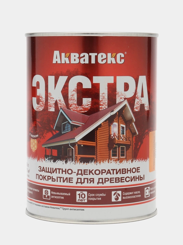 Акватекс Экстра, пропитка по дереву, цвет Орегон, 0,8 л