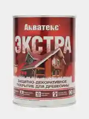 Акватекс Экстра, пропитка по дереву, цвет Рябина, 0,8 л
