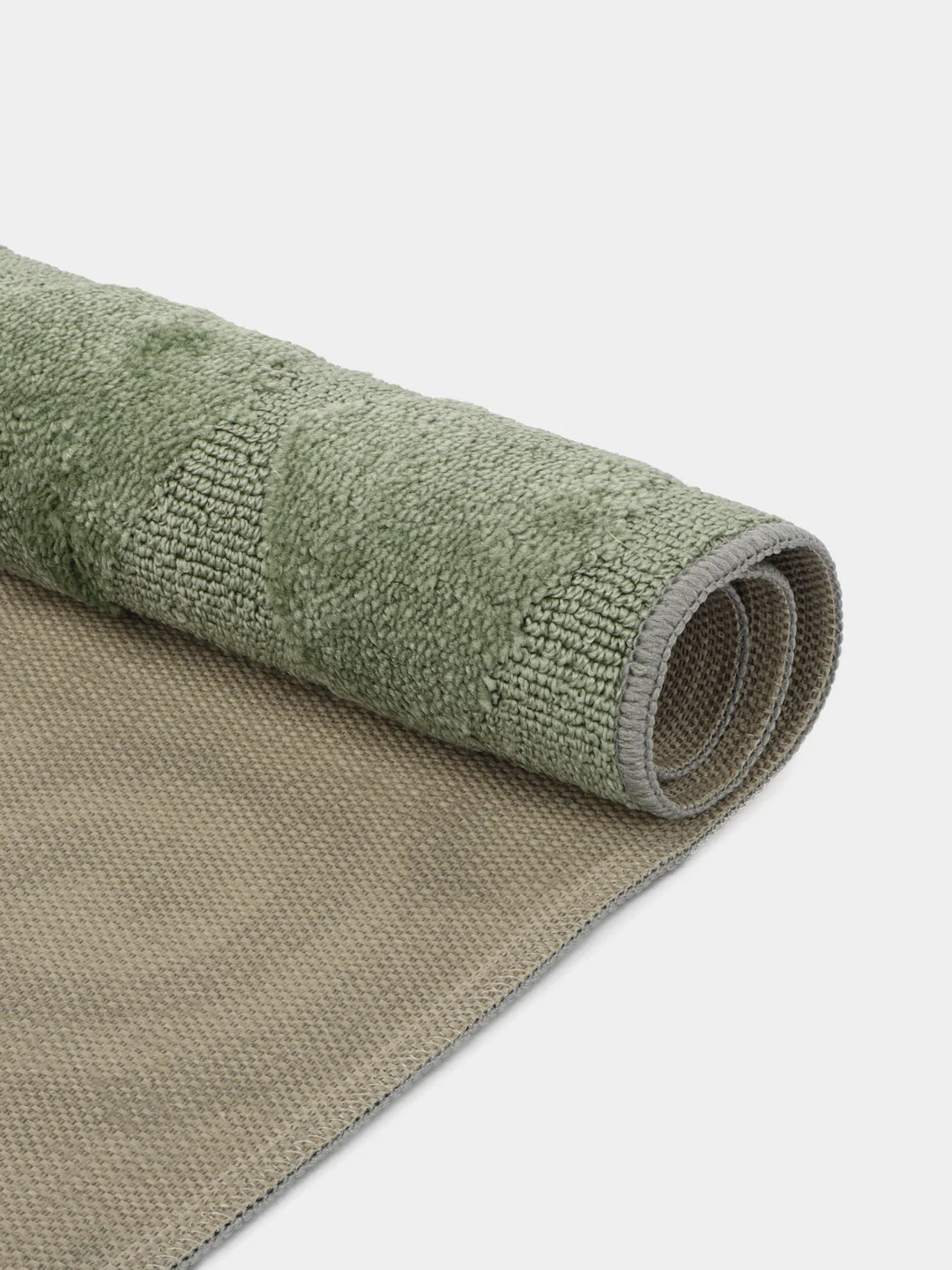 Зеленый коврик для ванной и туалета, размер - 60/100,Производство - Турция